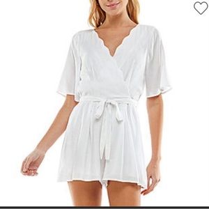 Altar’d State White Scallop Romper